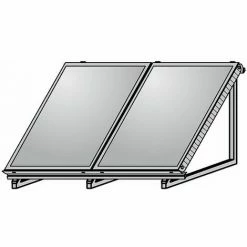 WOLF AluFlex-U Aufstellgerüste Hochkant Für 2 Kollektoren TopSon F3-1 / CFK-1 - 2484083